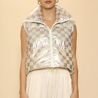 Metallic puffer vest-Miss Sparkling-[option4]-[option5]-[option6]-[option7]-[option8]-Shop-Boutique-Clothing-for-Women-Online