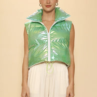 Metallic puffer vest-Miss Sparkling-[option4]-[option5]-[option6]-[option7]-[option8]-Shop-Boutique-Clothing-for-Women-Online