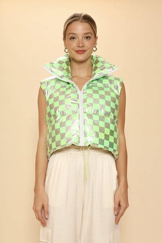 Metallic puffer vest-Miss Sparkling-[option4]-[option5]-[option6]-[option7]-[option8]-Shop-Boutique-Clothing-for-Women-Online