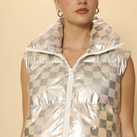 Metallic puffer vest-Miss Sparkling-[option4]-[option5]-[option6]-[option7]-[option8]-Shop-Boutique-Clothing-for-Women-Online