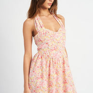 BUSTIER HALTER NECK DRESS-Emory Park-[option4]-[option5]-[option6]-[option7]-[option8]-Shop-Boutique-Clothing-for-Women-Online