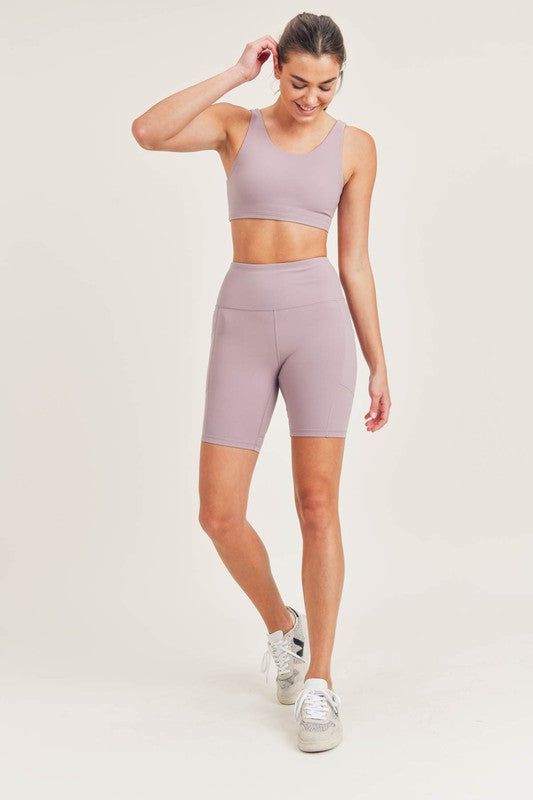 Mono B Bronze - TACTEL-Lycra High-Impact Biker Shorts-Mono B-[option4]-[option5]-[option6]-[option7]-[option8]-Shop-Boutique-Clothing-for-Women-Online