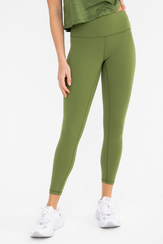 Mono B BRONZE - Manhattan Ultra Form Fit Leggings-Mono B-GREEN 23-S-[option4]-[option5]-[option6]-[option7]-[option8]-Shop-Boutique-Clothing-for-Women-Online
