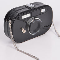 Metallic Oval Camera Iconic Swing Clutch Bag-Artini Accessories-[option4]-[option5]-[option6]-[option7]-[option8]-Shop-Boutique-Clothing-for-Women-Online