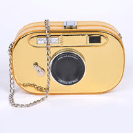 Metallic Oval Camera Iconic Swing Clutch Bag-Artini Accessories-[option4]-[option5]-[option6]-[option7]-[option8]-Shop-Boutique-Clothing-for-Women-Online