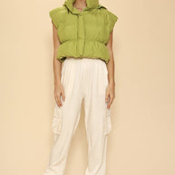 Cropped puffer vest with hood-Miss Sparkling-[option4]-[option5]-[option6]-[option7]-[option8]-Shop-Boutique-Clothing-for-Women-Online