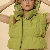 Cropped puffer vest with hood-Miss Sparkling-Green-S-[option4]-[option5]-[option6]-[option7]-[option8]-Shop-Boutique-Clothing-for-Women-Online