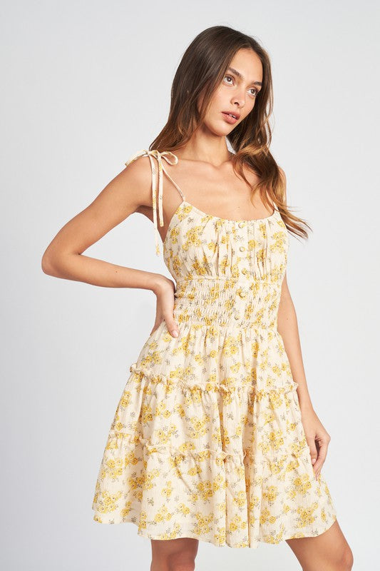 SPAGHETTI STRAP MINI DRESS WITH SMOCKED WAIST-Emory Park-[option4]-[option5]-[option6]-[option7]-[option8]-Shop-Boutique-Clothing-for-Women-Online