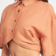 WIDE SLEEVE CROPPED SHIRT-Emory Park-[option4]-[option5]-[option6]-[option7]-[option8]-Shop-Boutique-Clothing-for-Women-Online