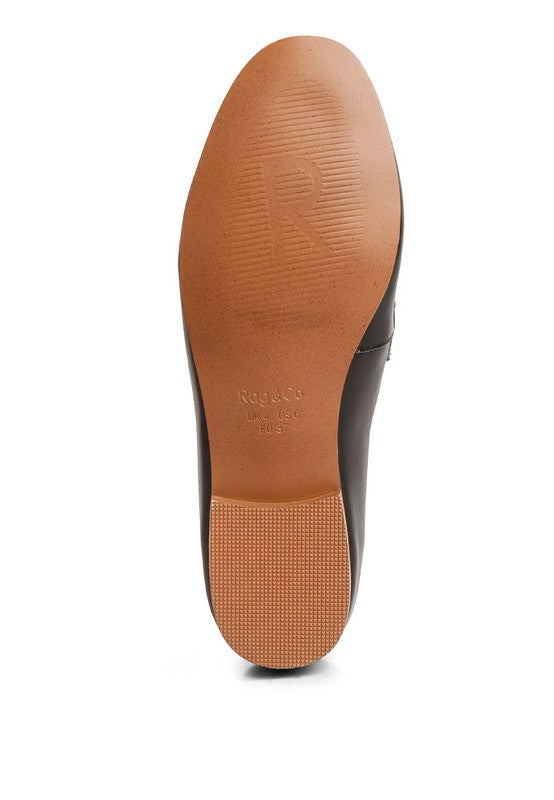 Merva Chunky Chain Leather Loafers-Rag Company-[option4]-[option5]-[option6]-[option7]-[option8]-Shop-Boutique-Clothing-for-Women-Online