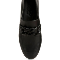 Merva Chunky Chain Leather Loafers-Rag Company-[option4]-[option5]-[option6]-[option7]-[option8]-Shop-Boutique-Clothing-for-Women-Online