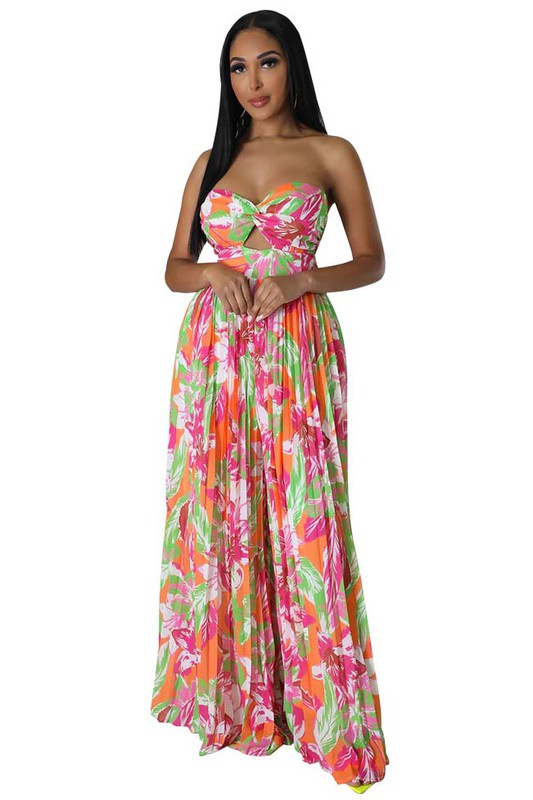 Tropical Vibes Summer Jumpsuit-By Claude-ORANGE FLORAL-S-[option4]-[option5]-[option6]-[option7]-[option8]-Shop-Boutique-Clothing-for-Women-Online