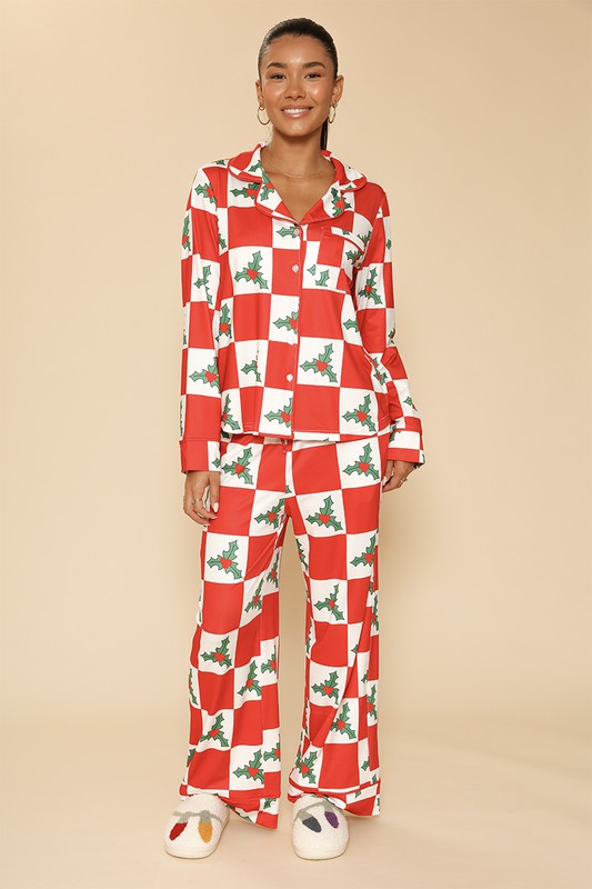 Holiday Christmas pajama set-Miss Sparkling-[option4]-[option5]-[option6]-[option7]-[option8]-Shop-Boutique-Clothing-for-Women-Online