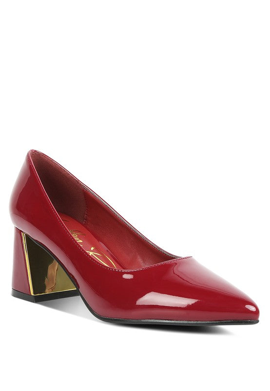 Zaila Metallic Accent Block Heel Pumps-Rag Company-[option4]-[option5]-[option6]-[option7]-[option8]-Shop-Boutique-Clothing-for-Women-Online