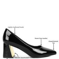 Zaila Metallic Accent Block Heel Pumps-Rag Company-[option4]-[option5]-[option6]-[option7]-[option8]-Shop-Boutique-Clothing-for-Women-Online