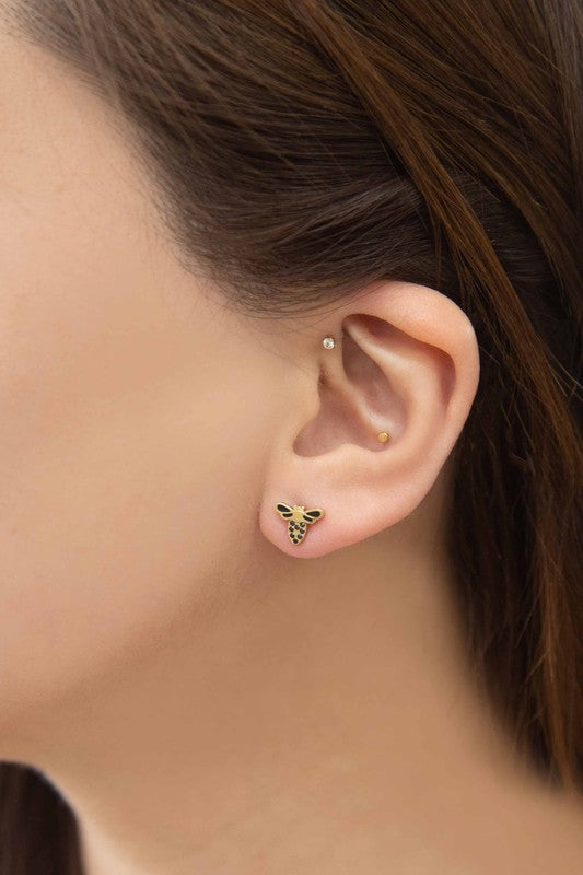 Buzzing Bee Stud Earrings-Lovoda-Gold-OS-[option4]-[option5]-[option6]-[option7]-[option8]-Shop-Boutique-Clothing-for-Women-Online