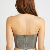 FRENCH TERRY STRAPLESS BUSTIER TOP-Emory Park-[option4]-[option5]-[option6]-[option7]-[option8]-Shop-Boutique-Clothing-for-Women-Online