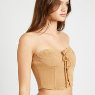 FRENCH TERRY STRAPLESS BUSTIER TOP-Emory Park-[option4]-[option5]-[option6]-[option7]-[option8]-Shop-Boutique-Clothing-for-Women-Online