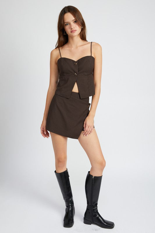 SPAGHETTI STRAP PINSTRIPE TOP-Emory Park-[option4]-[option5]-[option6]-[option7]-[option8]-Shop-Boutique-Clothing-for-Women-Online