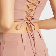 BACK LACE UP TUBE TOP-Emory Park-[option4]-[option5]-[option6]-[option7]-[option8]-Shop-Boutique-Clothing-for-Women-Online