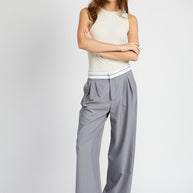 REVERSE WAIST BAND TAILORED PANTS-Emory Park-[option4]-[option5]-[option6]-[option7]-[option8]-Shop-Boutique-Clothing-for-Women-Online