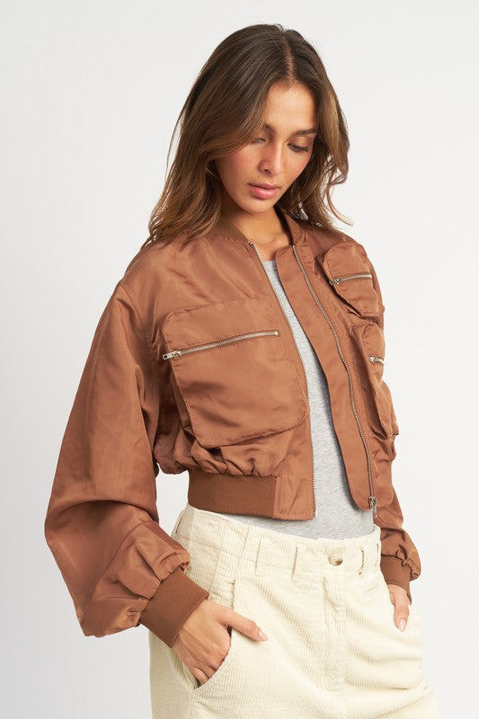 CROPPED BOMBER JACKET-Emory Park-[option4]-[option5]-[option6]-[option7]-[option8]-Shop-Boutique-Clothing-for-Women-Online