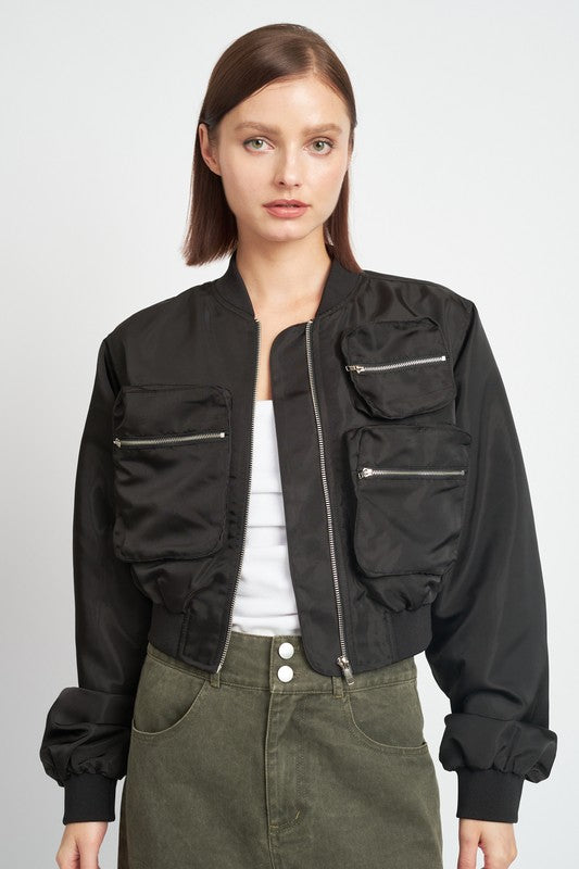 CROPPED BOMBER JACKET-Emory Park-BLACK-S-[option4]-[option5]-[option6]-[option7]-[option8]-Shop-Boutique-Clothing-for-Women-Online