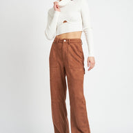 MOCK NECK CROP TOP WITH CUT OUT-Emory Park-[option4]-[option5]-[option6]-[option7]-[option8]-Shop-Boutique-Clothing-for-Women-Online