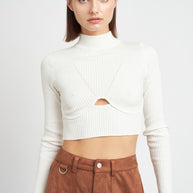 MOCK NECK CROP TOP WITH CUT OUT-Emory Park-WHITE-S-[option4]-[option5]-[option6]-[option7]-[option8]-Shop-Boutique-Clothing-for-Women-Online
