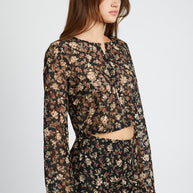 BELLL SLEEVE CROPPED TOP-Emory Park-[option4]-[option5]-[option6]-[option7]-[option8]-Shop-Boutique-Clothing-for-Women-Online