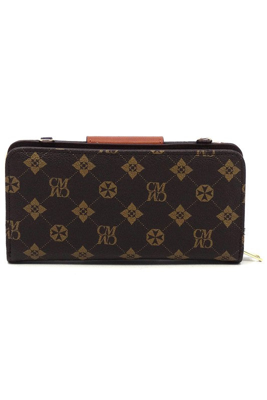 CM Monogram Turn Lock Crossbody Wallet-Fashion World-[option4]-[option5]-[option6]-[option7]-[option8]-Shop-Boutique-Clothing-for-Women-Online