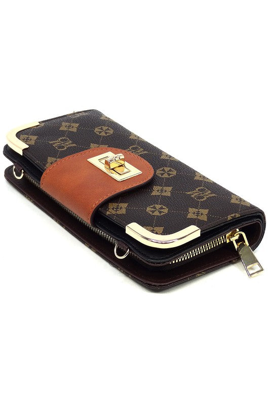 CM Monogram Turn Lock Crossbody Wallet-Fashion World-[option4]-[option5]-[option6]-[option7]-[option8]-Shop-Boutique-Clothing-for-Women-Online