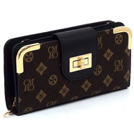 CM Monogram Turn Lock Crossbody Wallet-Fashion World-[option4]-[option5]-[option6]-[option7]-[option8]-Shop-Boutique-Clothing-for-Women-Online