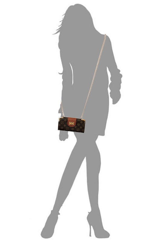 CM Monogram Turn Lock Crossbody Wallet-Fashion World-[option4]-[option5]-[option6]-[option7]-[option8]-Shop-Boutique-Clothing-for-Women-Online