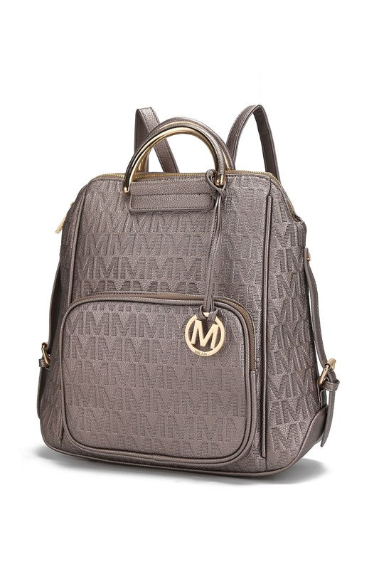 The Torra Milan Signature Backpack by Mia-MKF Collection by Mia K-Pewter-One Size-[option4]-[option5]-[option6]-[option7]-[option8]-Shop-Boutique-Clothing-for-Women-Online