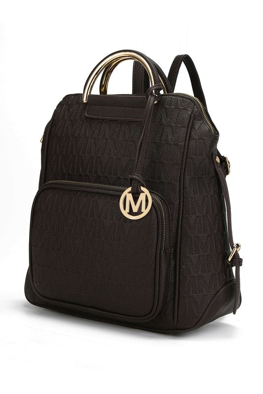The Torra Milan Signature Backpack by Mia-MKF Collection by Mia K-Chocolate-One Size-[option4]-[option5]-[option6]-[option7]-[option8]-Shop-Boutique-Clothing-for-Women-Online