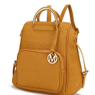 The Torra Milan Signature Backpack by Mia-MKF Collection by Mia K-Mustard-One Size-[option4]-[option5]-[option6]-[option7]-[option8]-Shop-Boutique-Clothing-for-Women-Online