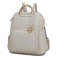 The Torra Milan Signature Backpack by Mia-MKF Collection by Mia K-Beige-One Size-[option4]-[option5]-[option6]-[option7]-[option8]-Shop-Boutique-Clothing-for-Women-Online