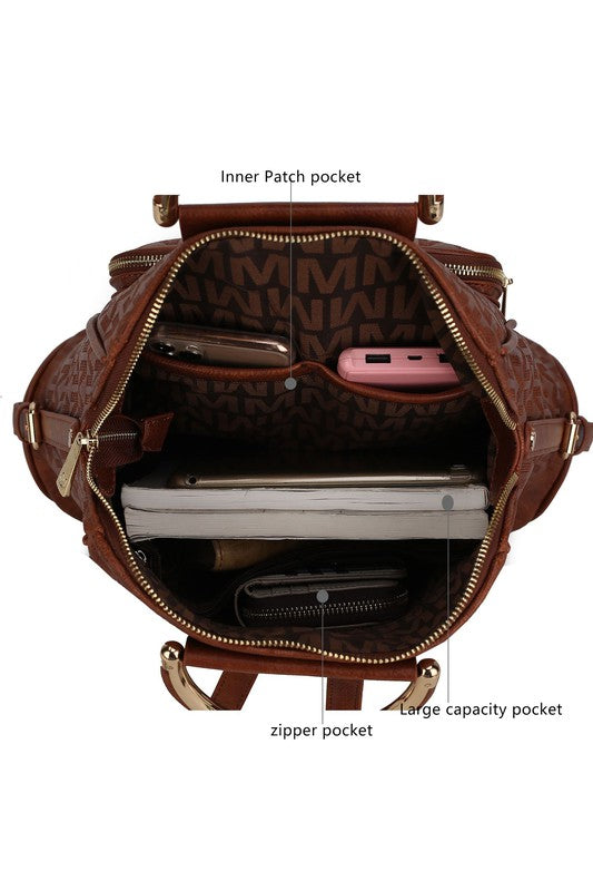 The Torra Milan Signature Backpack by Mia-MKF Collection by Mia K-[option4]-[option5]-[option6]-[option7]-[option8]-Shop-Boutique-Clothing-for-Women-Online