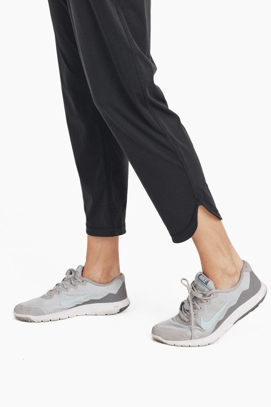 Mono B Athleisure Joggers with Curved Notch Hem-Mono B-[option4]-[option5]-[option6]-[option7]-[option8]-Shop-Boutique-Clothing-for-Women-Online