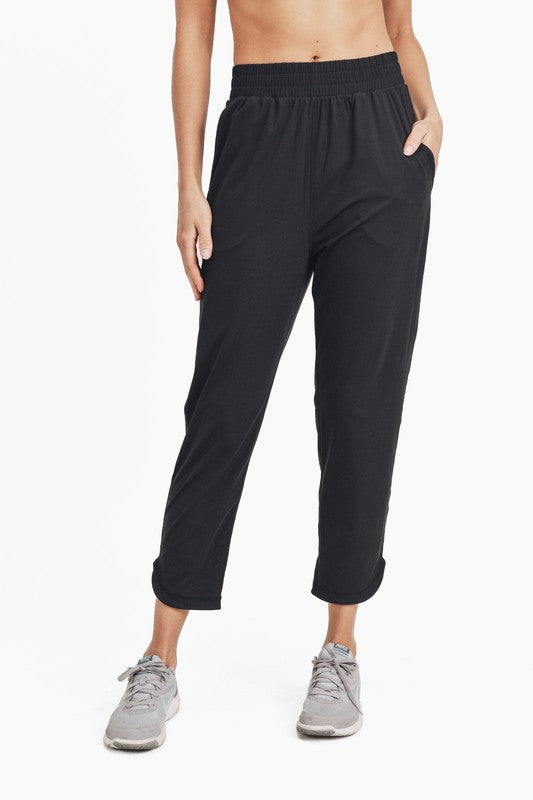 Mono B Athleisure Joggers with Curved Notch Hem-Mono B-[option4]-[option5]-[option6]-[option7]-[option8]-Shop-Boutique-Clothing-for-Women-Online