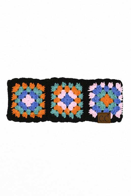 CC Handmade Colorful Crochet Pattern Head Wrap-Truly Contagious-Black-OS-[option4]-[option5]-[option6]-[option7]-[option8]-Shop-Boutique-Clothing-for-Women-Online