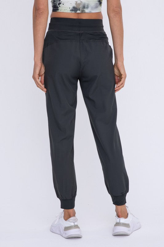 Mono B Ruched Front Active Joggers-Mono B-[option4]-[option5]-[option6]-[option7]-[option8]-Shop-Boutique-Clothing-for-Women-Online