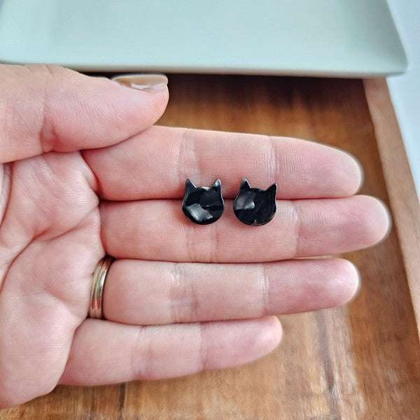 Cat Studs - Black-Spiffy & Splendid-Black-OneSize-[option4]-[option5]-[option6]-[option7]-[option8]-Shop-Boutique-Clothing-for-Women-Online