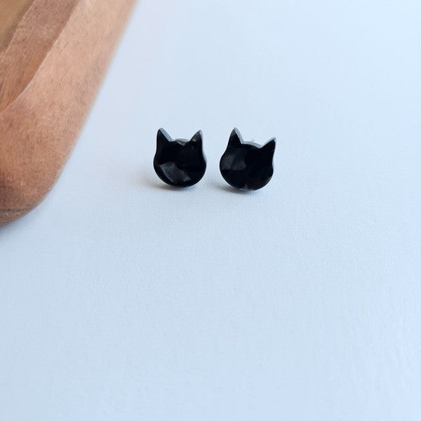 Cat Studs - Black-Spiffy & Splendid-Black-OneSize-[option4]-[option5]-[option6]-[option7]-[option8]-Shop-Boutique-Clothing-for-Women-Online