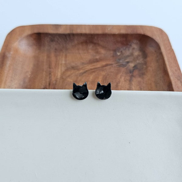 Cat Studs - Black-Spiffy & Splendid-Black-OneSize-[option4]-[option5]-[option6]-[option7]-[option8]-Shop-Boutique-Clothing-for-Women-Online