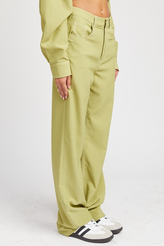 CONTRAST STITCHING STRAIGHT LEG PANTS-Emory Park-[option4]-[option5]-[option6]-[option7]-[option8]-Shop-Boutique-Clothing-for-Women-Online