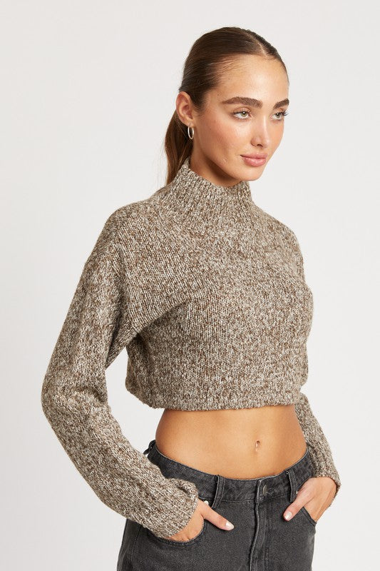 CONTRASTED TURTLE NECK CROP TOP-Emory Park-[option4]-[option5]-[option6]-[option7]-[option8]-Shop-Boutique-Clothing-for-Women-Online