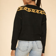 Lock and key cropped cardigan-Miss Sparkling-[option4]-[option5]-[option6]-[option7]-[option8]-Shop-Boutique-Clothing-for-Women-Online