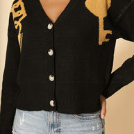 Lock and key cropped cardigan-Miss Sparkling-[option4]-[option5]-[option6]-[option7]-[option8]-Shop-Boutique-Clothing-for-Women-Online
